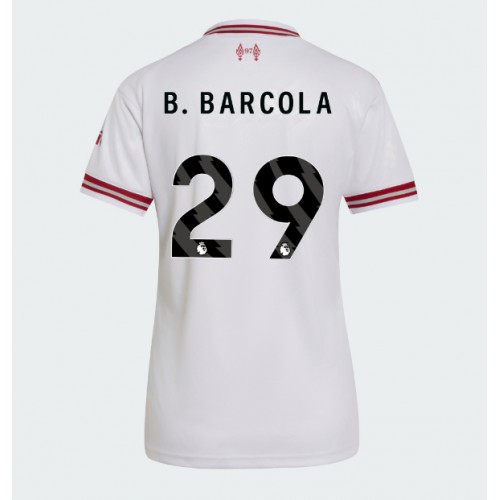 Stroje piłkarskie Liverpool Bradley Barcola #29 Koszulka Wyjazdowej dla damskie 2026-27 Krótki Rękaw